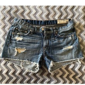 Size 28 Rag & Bone Distressed Denim Shorts